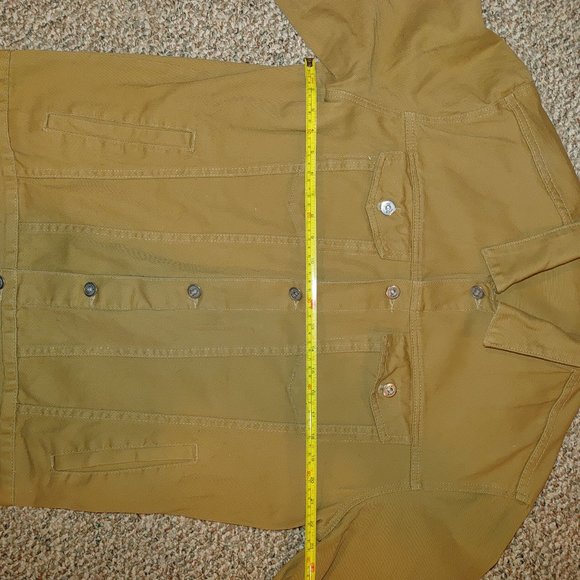 Brown China Denim Jacket - Picture 4 of 5
